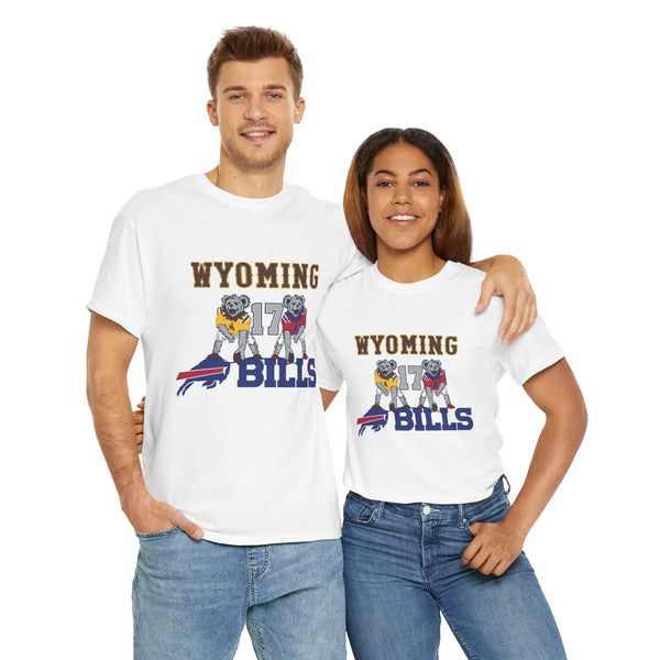 Buffalo Bills x Wyoming Cowboys Dancing Bear Grateful Dead T-Shirt Printify